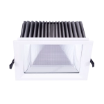 Biała kwadratowa oprawa podtynkowa Loonari (Oxyled) Tolve SQ 704363 40W 4880lm CRI90 4000K 60stopni IP65
