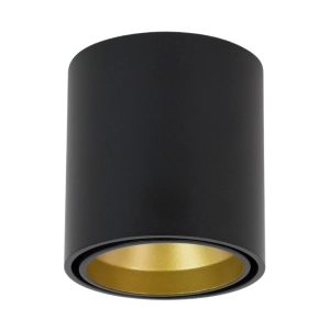 Czarno-złota okrągła oprawa sufitowa punktowa Loonari (Oxyled) Lapilo RO SM 458263 8W 660lm CRI90 3000K 40stopni