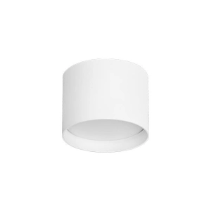 Biała okrągła płaska lampa sufitowa LVT 3355 Sino GX53 8,2cm x 6cm