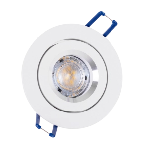 Biała okrągła oprawa podtynkowa GU10 Loonari (Oxyled) Crosti Larsi S 453329 Fi7,8cm