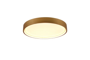 Lampa sufitowa plafon okrągły matowy mosiądz Trio Lighting 641310208 Doha LED 29W 2300K+3000K+4000K