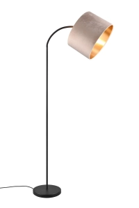 Lampa podłogowa klasyczna z eleganckim kloszem z tkaniny beżowa Trio Lighting 419090144 Julieta 1xE27