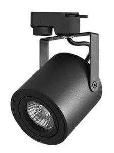 Uniwersalny czarny reflektor na szynoprzewód 3-fazowy LVT 8582 Abi GU10