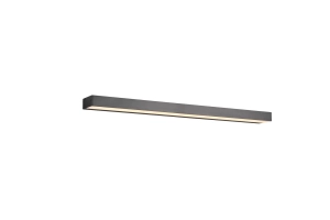 Lampa liniowa ścienna do łazienki światło góra - dół czarny mat Trio Lighting 283919032 Rocco LED 13W 3000K 90cm
