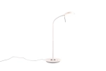 Lampa stołowa metalowa z elastycznym kloszem okrągłym biały mat Trio Lighting 523310131 Monza LED 12W 2300+3000+4000K