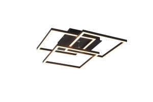 Lampa ścienno-sufitowa z obrotowymi modułami trzy prostokąty czarny mat RL R62883132 Mobile LED 27W 2700 - 6000K