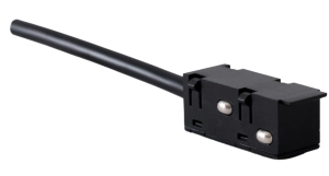 Czarna końcówka zasilająca do szyn magnetycznych Oxyled Multiline 700433 Slim