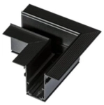Czarny łącznik mechaniczny i giętki kątowy L do szyn magnetycznych podtynkowych Oxyled Multiline 700051 Typ D