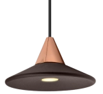 Czarno różano złota lampa wisząca na szynę magnetyczną Multiline Oxyled 897096 Tino LV 7W 3000K 18stopni Dali