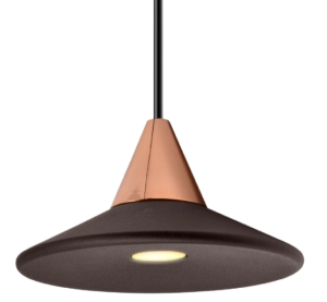 Czarno różano złota lampa wisząca na szynę magnetyczną Multiline Oxyled 897096 Tino LV 7W 3000K 18stopni Dali
