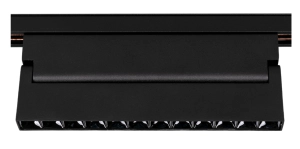 Czarny regulowany płaski reflektor na szynę magnetyczną Multiline Oxyled 895733 Dots Spot Mini 24W 4000K 36stopni Dali  23,3cm