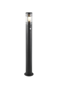 Lampa zewnętrzna słupek do ogrodu metalowy z czujnikiem ruchu antracyt RL R41719142 Paloma 1xE27 100cm