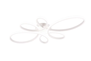 Lampa sufitowa spiralna ze zintegrowanym ściemniaczem biały mat Trio Lighting  645619131 Fly LED 32W 4000K