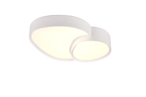 Lampa sufitowa plafon designerski matowy biały Trio Lighting 647510231 Rise LED 21W 2700K-6500K