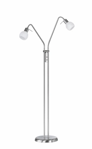Lampa podłogowa dwa oddzielnie przełączane elastyczne ramiona RL R40172007 Antibes 2xE14 125cm
