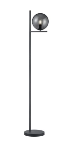 Lampa podłogowa z kloszem kulą z przydymionego szkła Trio Lighting 402000142 Pure 1xE14 150cm