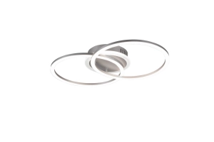 Lampa sufitowa tytanowa dwa smukłe okręgi ze zintegrowanym ściemniaczem RL R62783187 Venida LED 25W 3000K