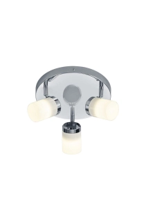 Lampa sufitowa klasyczne reflektory regulowane IP44 chrom Trio Lighting 880430306 Angelo 3xGU10
