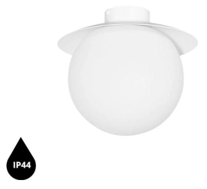 Biała lampa sufitowa / plafon z podwyższoną szczelnością IP44 do łazienki UMMO KLC110S0 KUUL C