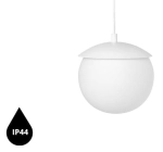 Biała sufitowa lampa wisząca z podwyższoną szczelnością IP44 do łazienki UMMO KLG111PS0 KUUL G