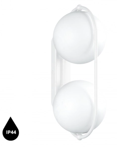 Biała lampa ścienna / kinkiet z podwyższoną szczelnością IP44 do łazienki UMMO KOE110S0 KOBAN E