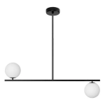 Czarna lampa sufitowa w rozmiarze M z podwyższoną szczelnością IP44 do łazienki UMMO SGC322RS6 SUGURI C