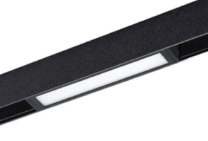Czarny podłużny reflektor na szynoprzewód magnetyczny 230V Azzardo AZ5190 Beta Saga 9W 3000K 22cm