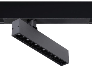 Czarny ruchomy reflektor diodowy na szynę magnetyczną 230V Azzardo AZ5194 Beta Sanders 9W 4000K 24stopnie 22cm