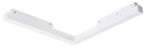 Biała lampa pozioma narożna 30x30cm na szynoprzewód magnetyczny Alfa Azzardo AZ4614 Saga LED 24W 3000K 1200LM