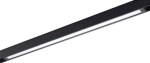 Czarny podłużny reflektor na szynoprzewód magnetyczny 230V Azzardo AZ5205 Beta Saga 18W RGBCW Bluetooth 41cm