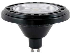 Ściemniana czarna żarówka LED ES111 Loonari (Oxyled) Essential 450601 GU10 15W 1100lm 3000K 30stopni