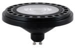 Czarna żarówka LED ES111 Loonari (Oxyled) Essential PerfectColor 891889 GU10 15W 1200lm CRI90 3000K 40stopni