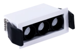Biała prostokątna oprawa podtynkowa Loonari (Oxyled) Archi S 701355 3W 180lm CRI90 4000K 36stopni
