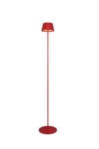 Akumulatorowa lampa podłogowa wysoka do salonu i ogrodu IP44 czerwona RL R47706110 Suarez LED 1.5W 3000K