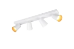 Listwa sufitowa z czterema reflektorami biały mat Trio Lighting 817100431 Sharp 4xGU10 64cm