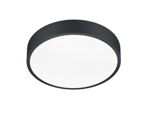 Plafon nowoczesny lampa sufitowa okrągła z oprawą czarny mat Trio Lighting 627413032 Waco LED 28W 2300+3000+4000K 31cm