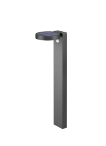 Lampa solarna zewnętrzna słupek do ogrodu z czujnikiem ruchu antracyt RL R42251142 Posadas LED 4.5W 3000K 60cm