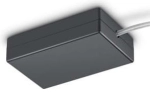 Czarny wewnętrzny łącznik zasilający do szyny natynkowej 3-fazowej Trio 701232 Duoline