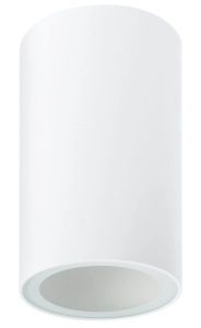 Biała okrągła wodoodporna oprawa sufitowa punktowa GU10 Loonari (Oxyled) CROSTI LUCE IP 459369 IP44
