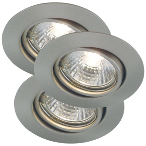 Lampa sufitowa Podtynkowa Nordlux 54540132 Triton GU10 IP23 9cm regulowana zestaw 3 sztuk