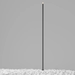 Grafitowy smukły słupek oświetleniowy zewnętrzny Maytoni O441FL-L1GF3K1 Spear LED 1W 3000K 80cm