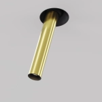Lampa podtynkowa bez ramki mosiężna tuba na czarnej podstawie Maytoni C140TRS-L300-7W3K-BBS Focus LED 7W 3000K CRI90 36stopni