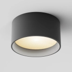 Czarna okrągła płytka lampa sufitowa spot Maytoni C089CL-15W3K-B Vega LED 15W 3000K CRI90 110stopni 7cm x 14cm