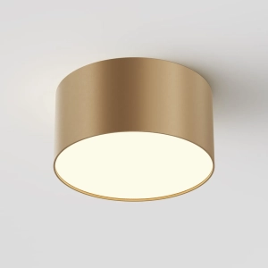 Matowy złoty okrągły plafon ledowy Maytoni C032CL-12W3K-RD-MG Zon LED 12W 3000K CRI90 12cm x 6cm