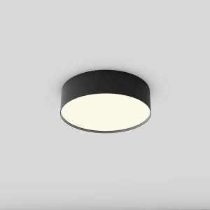 Czarny okrągły plafon ledowy Maytoni C032CL-24W3K-RD-B Zon LED 24W 3000K CRI90 22cm x 6cm