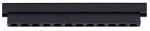 Czarny reflektor na szynoprzewód magnetyczny Loonari MiniLine 705995 Dots L LED 14W 4000K CRI90 36 stopni 29,3cm