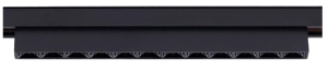 Czarny reflektor na szynoprzewód magnetyczny Loonari MiniLine 705940 Dots S LED 10W 3000K CRI90 36 stopni 19,7cm