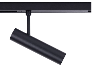 Czarny reflektor na szynoprzewód magnetyczny Loonari MiniLine 706275 Mini Spot LED 6W 4000K CRI90 40 stopni Tubka 10,3cm x 2,4cm