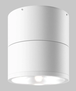 Biała zewnętrzna łamana lampa sufitowa tuba Maytoni O310CL-L12W3K Spin LED 12W 3000K IP54