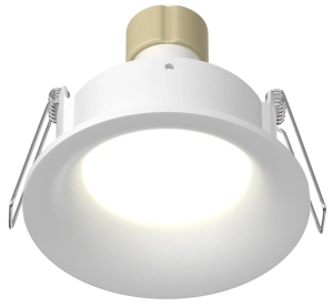 Biała wklęsła okrągła wodoodporna lampa podtynkowa Maytoni DL088-GU10-RD-W Slim GU10 IP65 8,5cm
